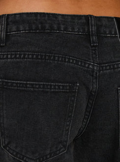 Featuring Picco Ultra Low Rise Wide Leg Jeans Washed Black in womens-jeans with belt detail product