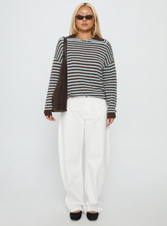 Kaio Mid Rise Barrel Leg Denim Jeans White Mid Rise Jeans Jeans 