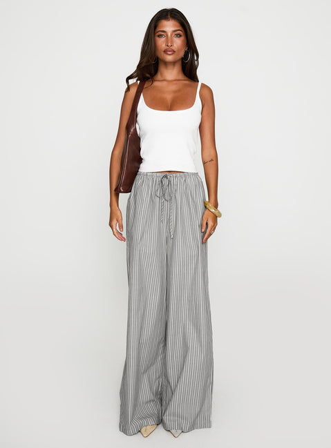 front view of model wearing Princess Polly Lucea Pants Multi High Waisted Pants 
