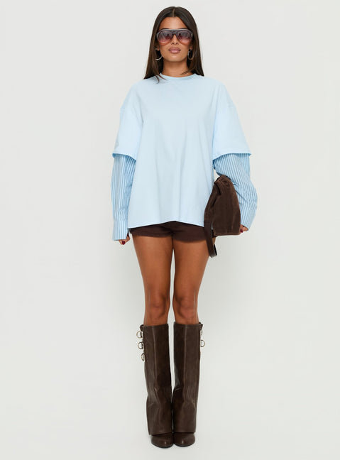 Renelle Layered Long Sleeve Top Multi