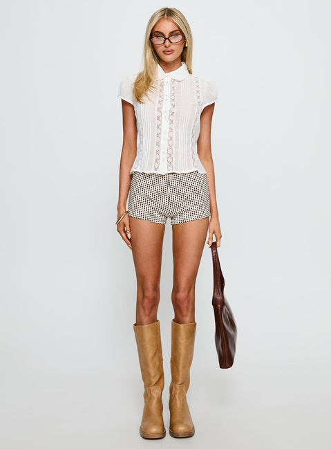 Loisee Blouse Top Cream