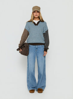 Maddelina Long Sleeve Rugby Top Multi Stripe