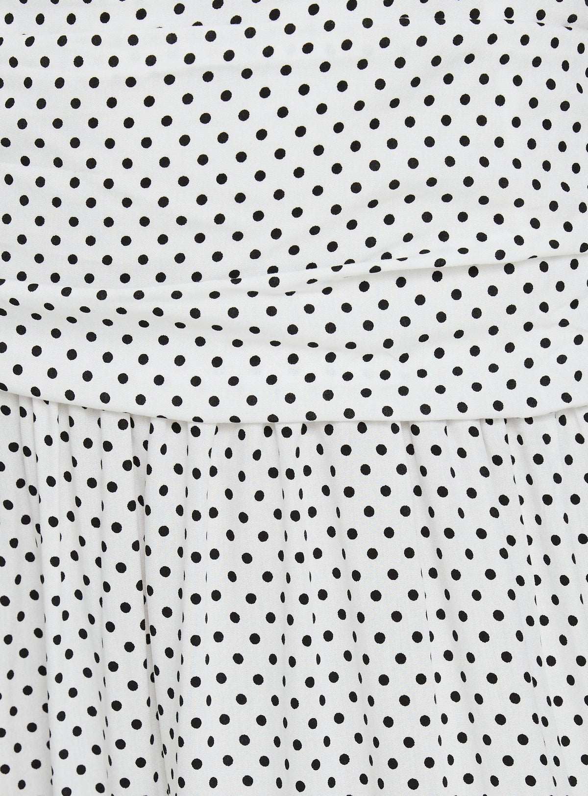 Millen Gathered Waist Halter Maxi Dress White Polka Dot