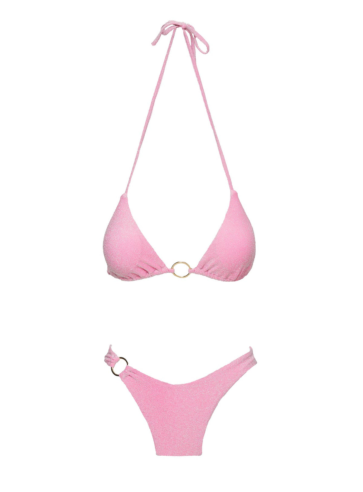 Layla Triangle Bikini Top Pink