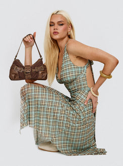 Blaize Asymmetrical Midi Dress Multi Check