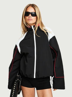 Shoreline Windbreaker Noir / White