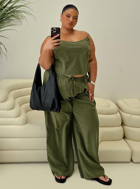 Paigey Set Khaki Curve