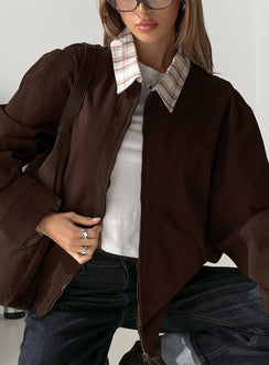 Soraia Workwear Jacket Brown