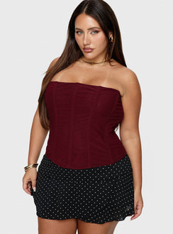   front view of model wearing Princess Polly Sonsie Mini Skirt Black / White Polka Curve Skirts 