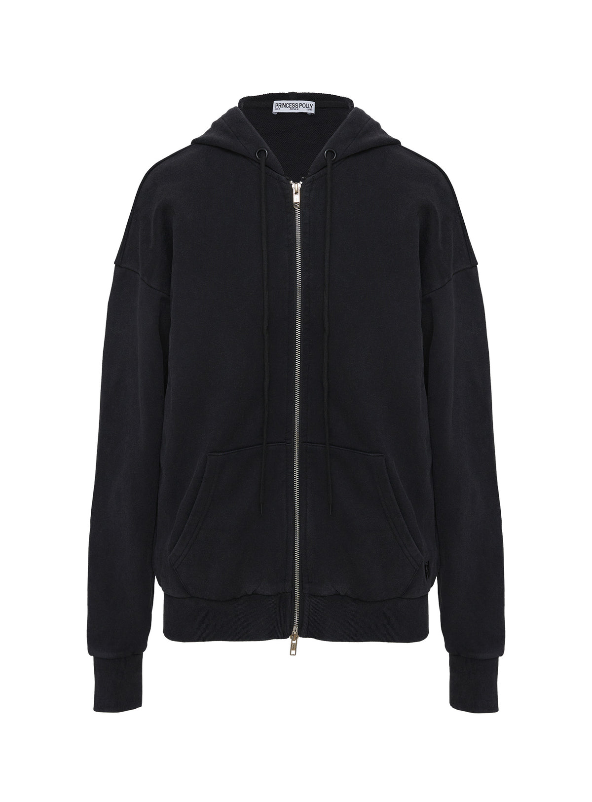 All Day Oversized  Hoodie Washed Black