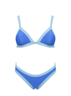 Amiri Contrast High Side Bikini Bottoms Blue