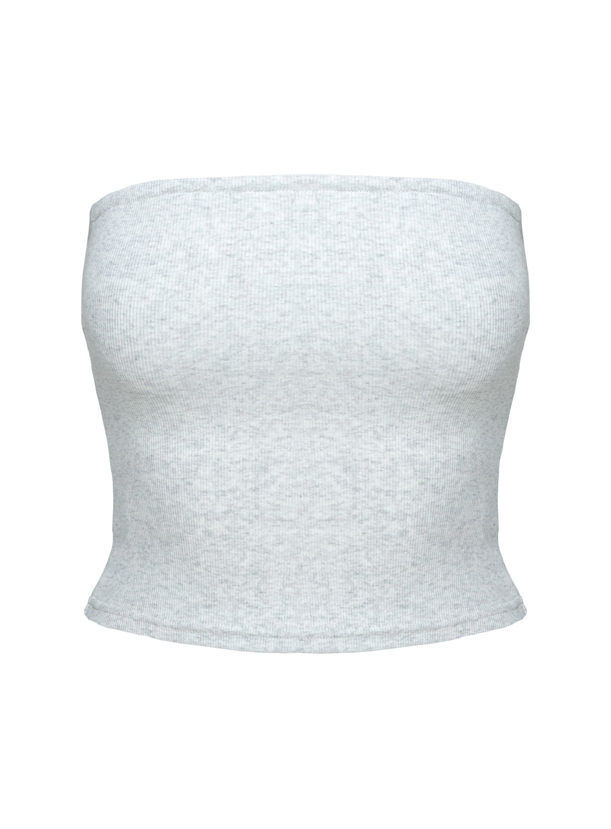 product Princess Polly Baseline Strapless Rib Top Grey Sleeveless straight 