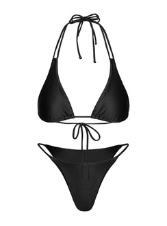 Beach Walk Bikini Bottoms Black