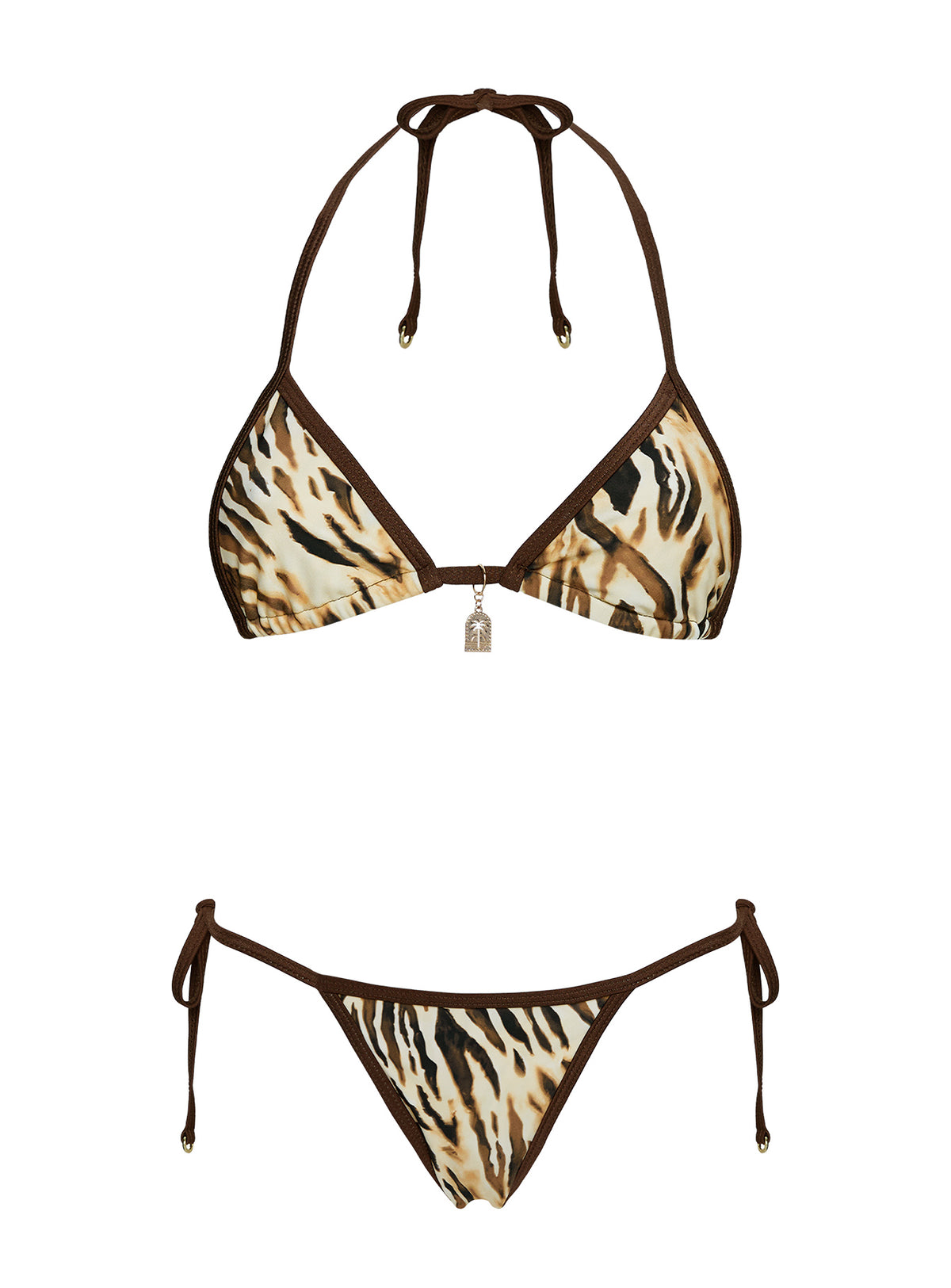 Blaylock Triangle Bikini Top Tiger
