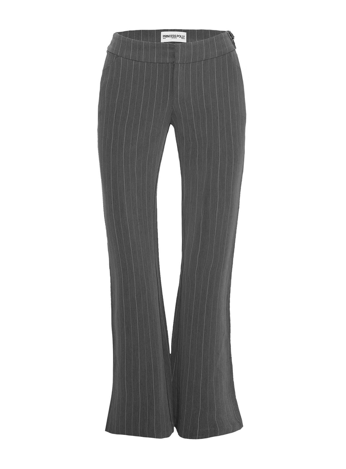 Calexico Buckle Pant Grey Pinstripe High Rise Pants Pants 