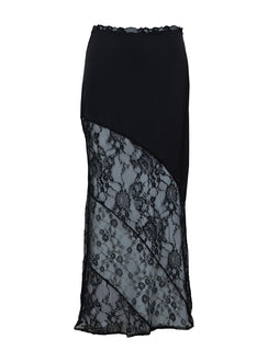product Princess Polly Castelli Lace Maxi Skirt Black Petite Maxi Skirts Skirts 