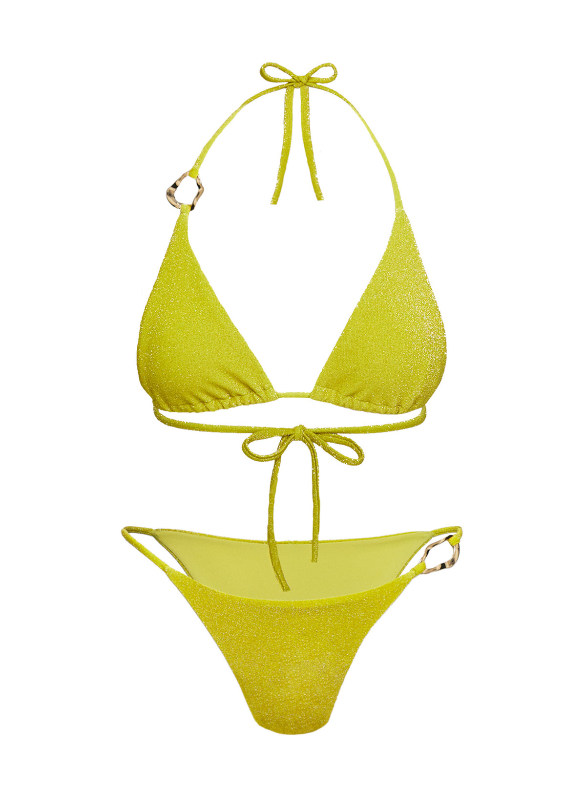 Centric Glitter Bikini Bottom Green