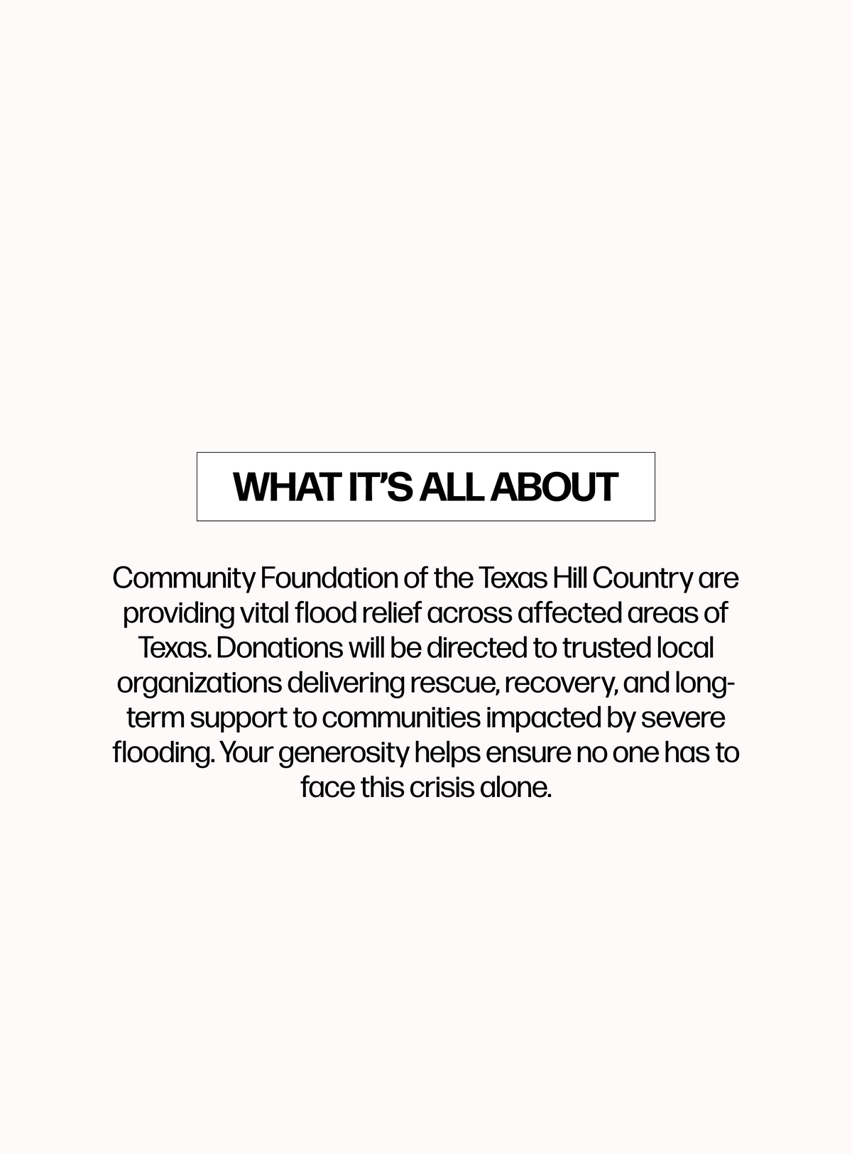 information about Community Foundation of the Texas Hill Country