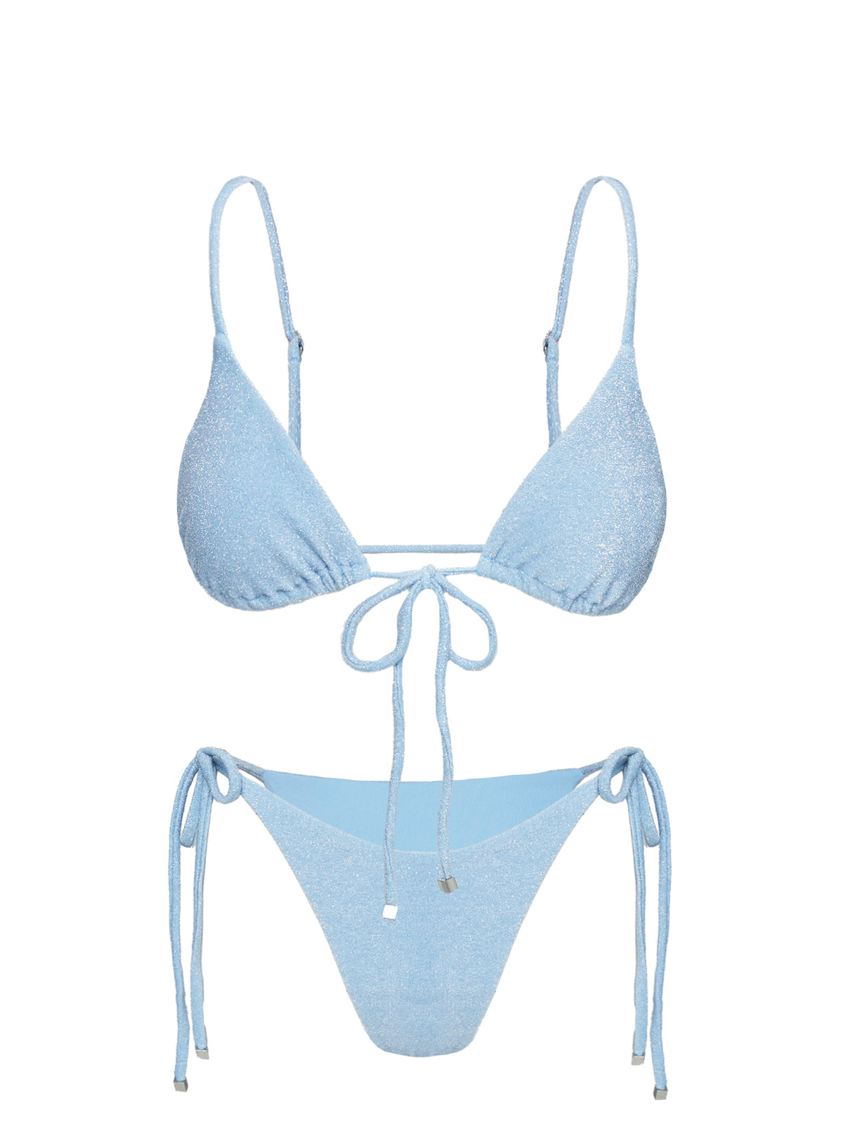 Hot Stuff Bikini Bottoms Blue Glitter