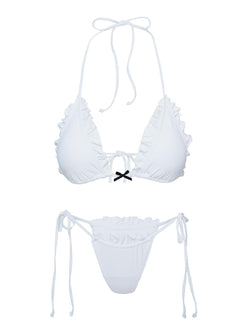 Dream Drift Bikini Top White