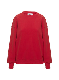 product Princess Polly Dream Fleece Classic Crewneck Sweatshirt Red Longline Jumpers Jumpers 
