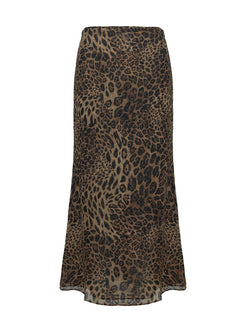 Eleganza Maxi Skirt Leopard Petite Maxi Skirts Skirts 