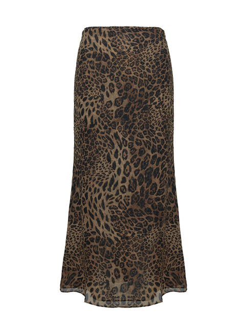 Eleganza Maxi Skirt Leopard Petite Maxi Skirts Skirts 