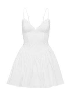 product Princess Polly Emberleigh Flare Mini Dress White Plunger 