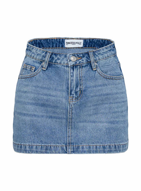 Fossils Denim Mini Skirt Blue Mini Skirts Skirts 