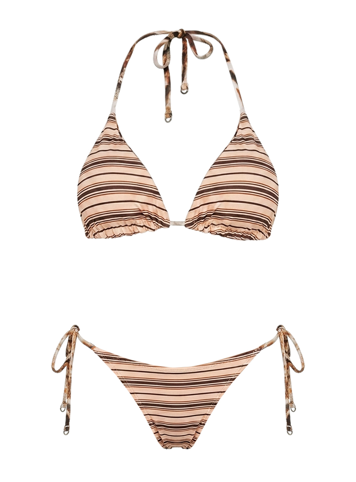 Fluera Reversible High Side Tie Bikini Bottoms Animal