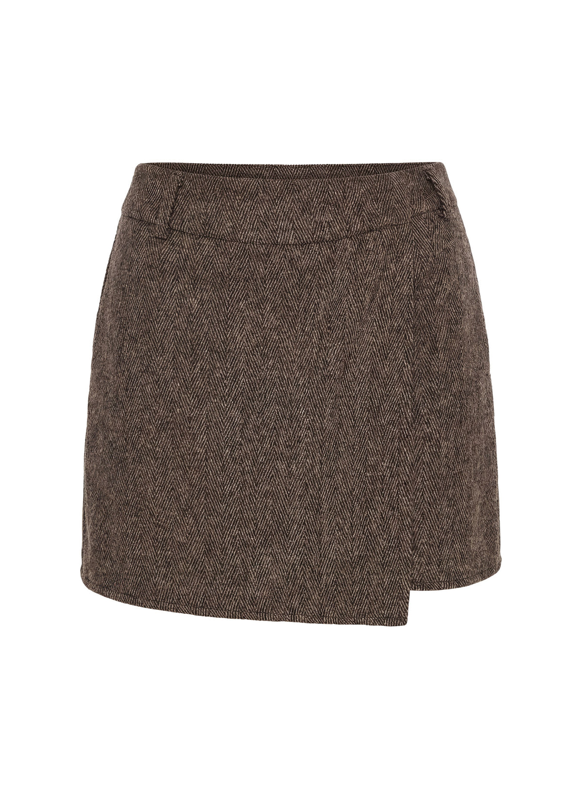 Adelyne Tweed Mini Skirt Brown Mini Skirts Skirts 