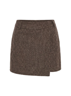 Adelyne Tweed Mini Skirt Brown Mini Skirts Skirts 