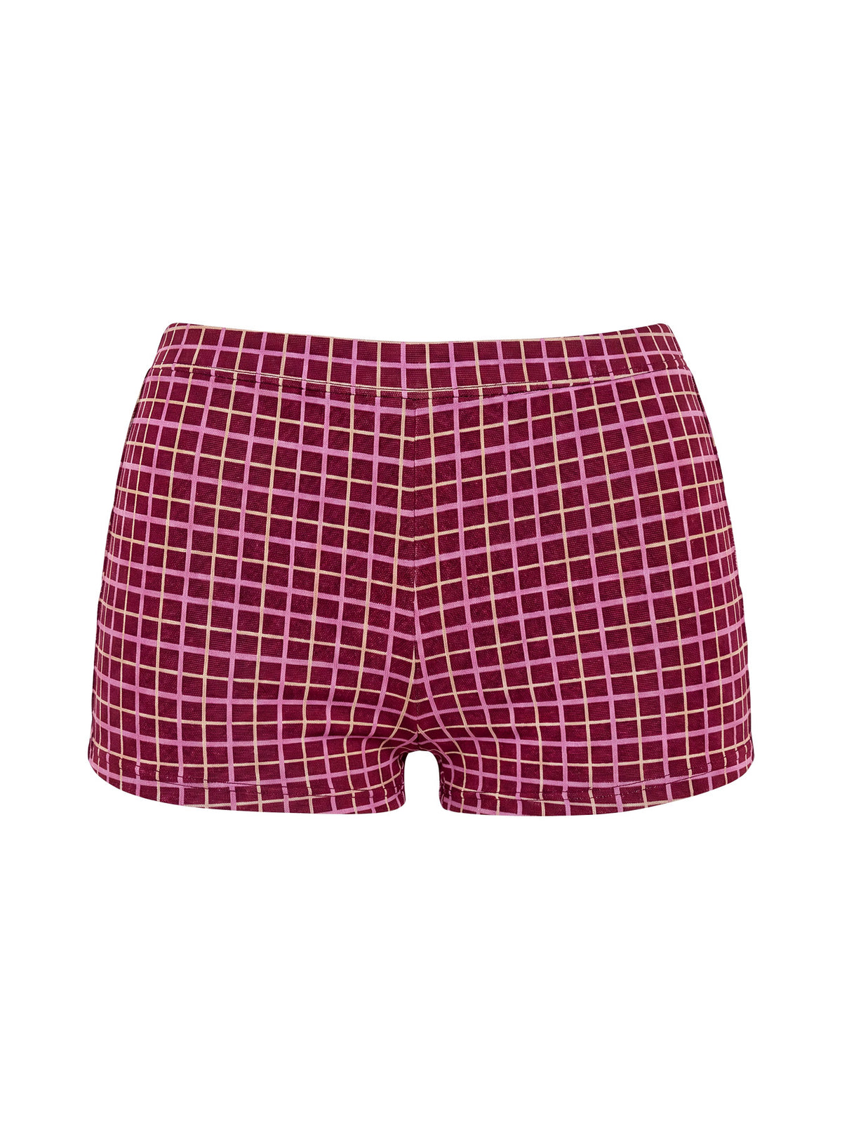 Aderis Micro Shorts Red Check
