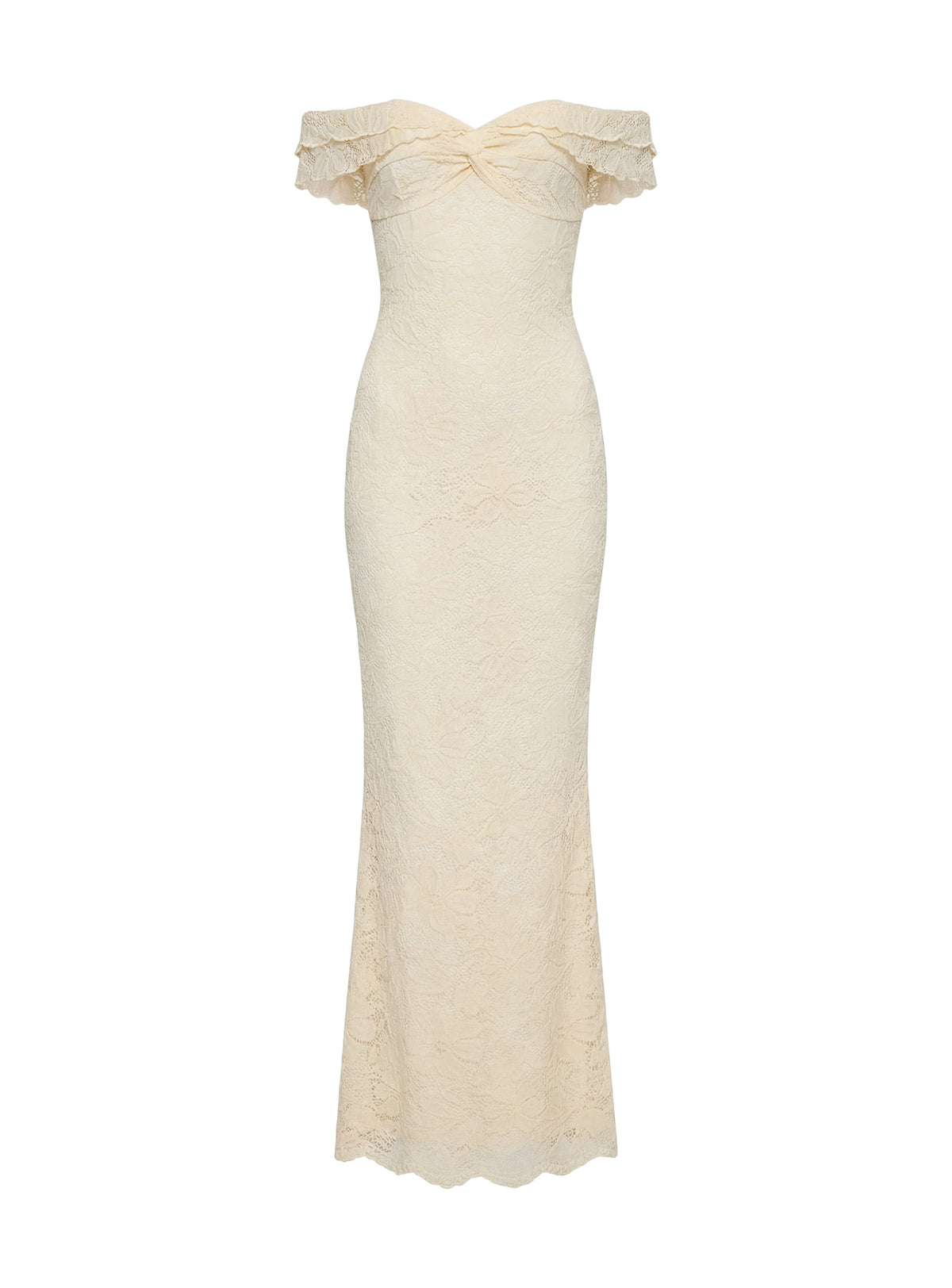 Anabeila Strapless Maxi Dress Lemon