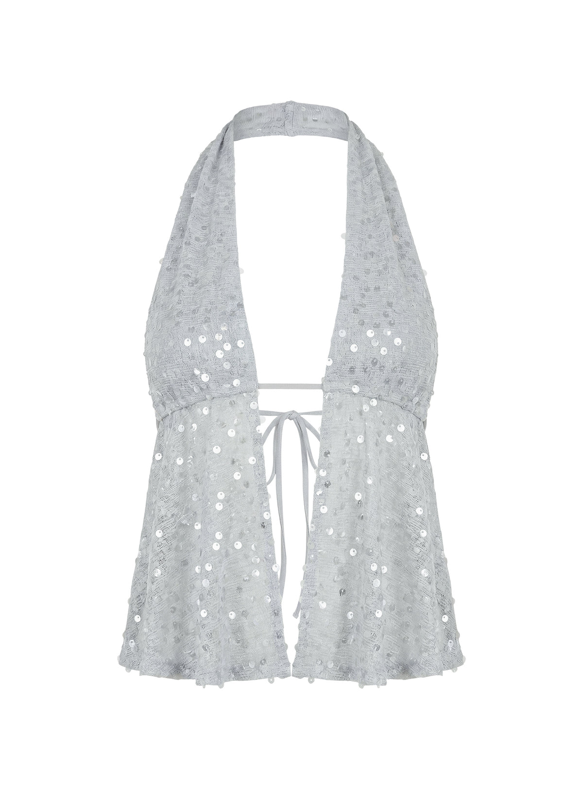 Bright Futures Halter Shimmer Top Lilac