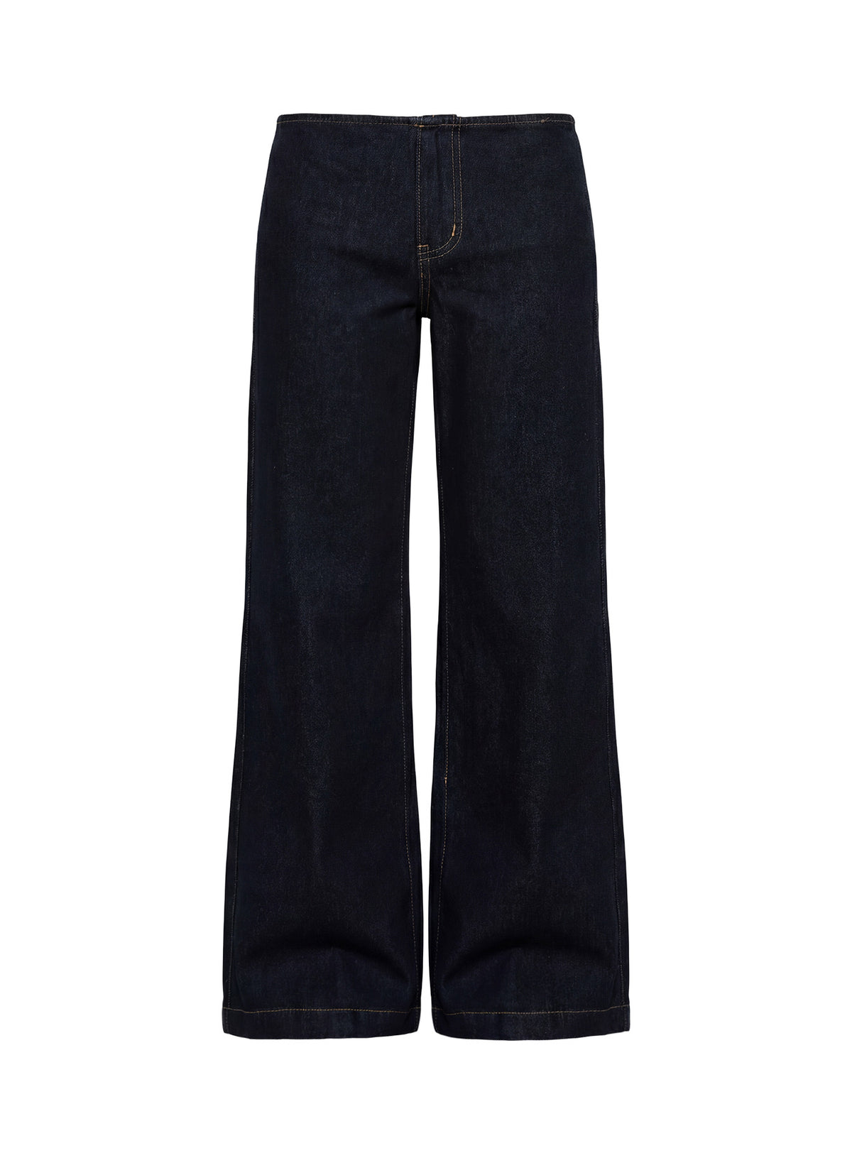 Featuring Buenos No Waist Low Rise Straight Leg Jeans in Raw Denim womens-jeans with low-rise waist detail product