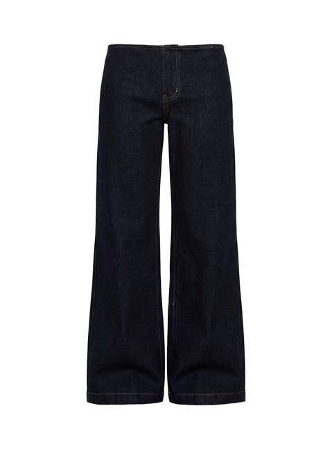 Featuring Buenos No Waist Low Rise Straight Leg Jeans in Raw Denim womens-jeans with low-rise waist detail product