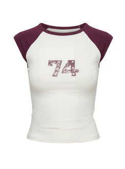 Celea Cap Sleeve Raglan Tee Multi