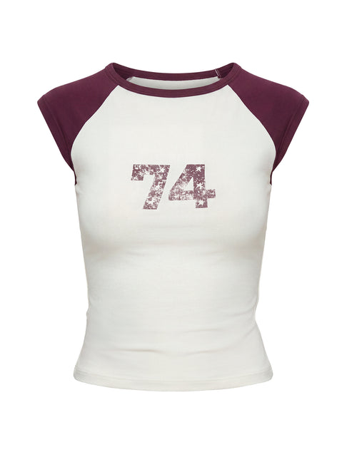 Celea Cap Sleeve Raglan Tee Multi
