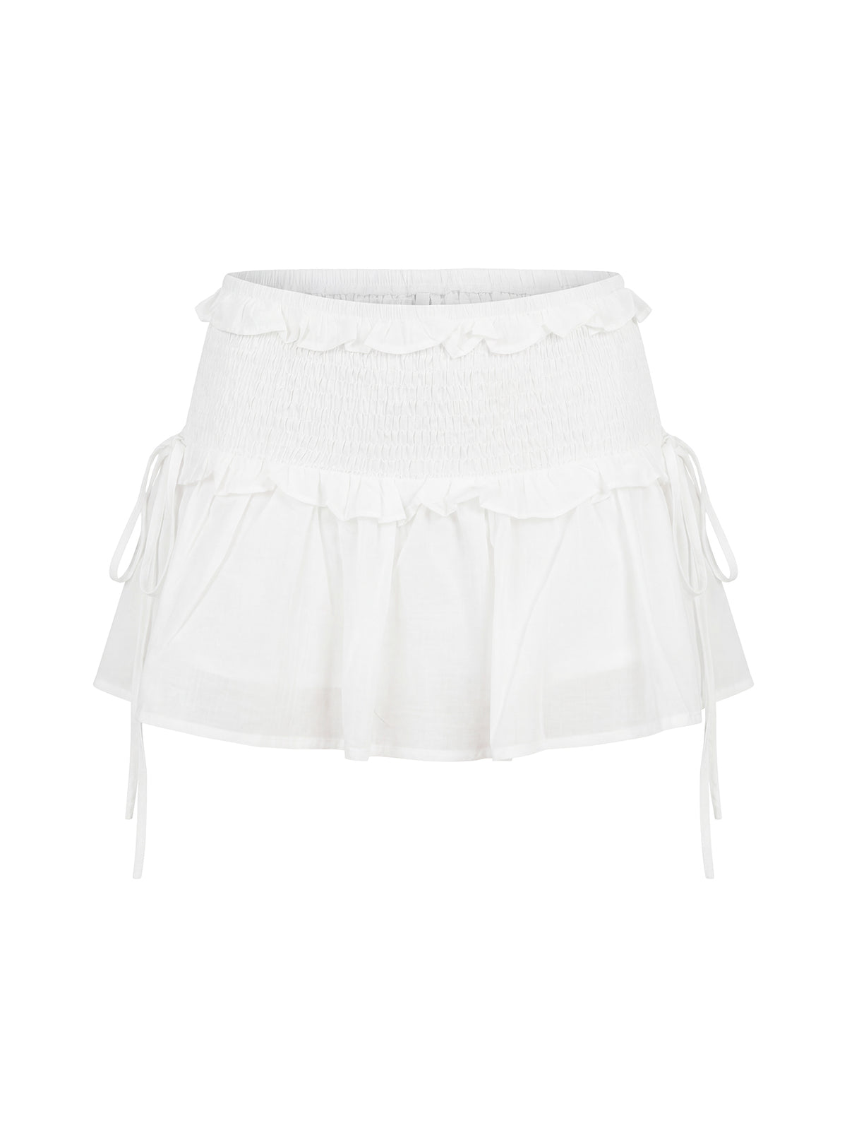 Corabel Ruffle Skort White