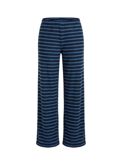 Delaeni Straight Leg Sweatpants Blue Stripe