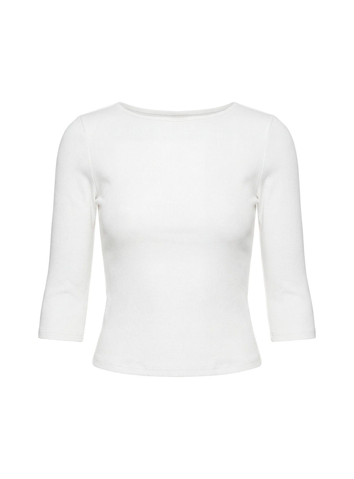Elaia 3/4 Sleeve Top White