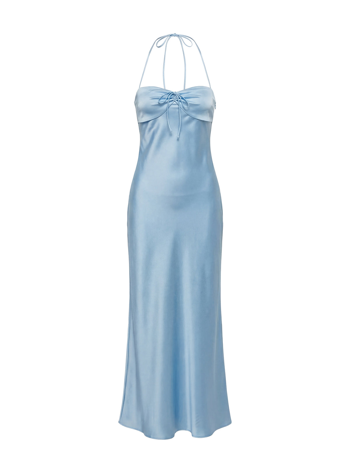 Fireproof Halter Maxi Dress Baby Blue