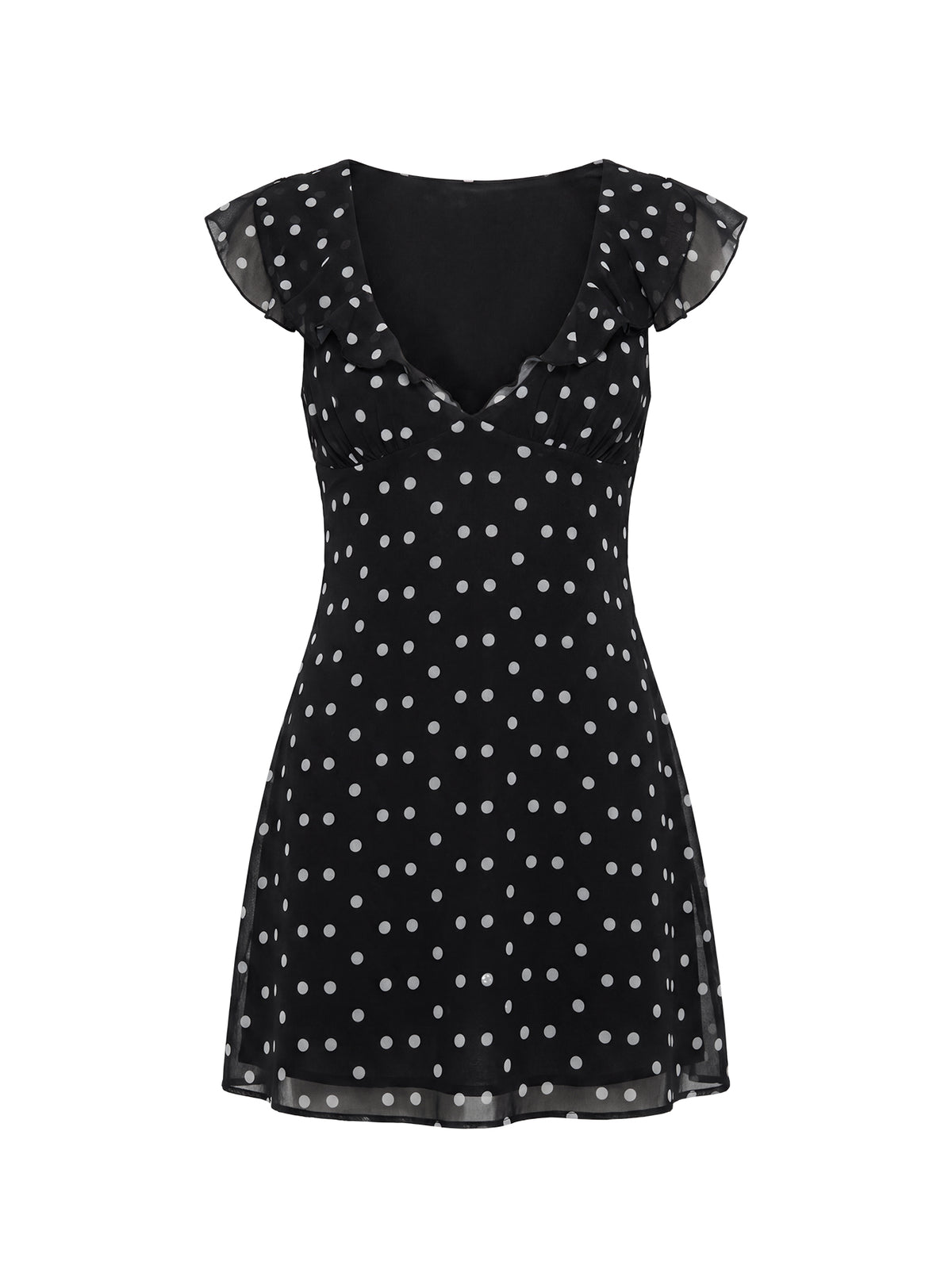 I Guess So Mini Dress Black Polka Dot