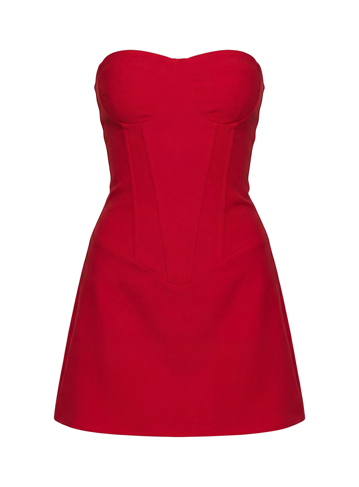 Kameila Strapless Mini Dress Red