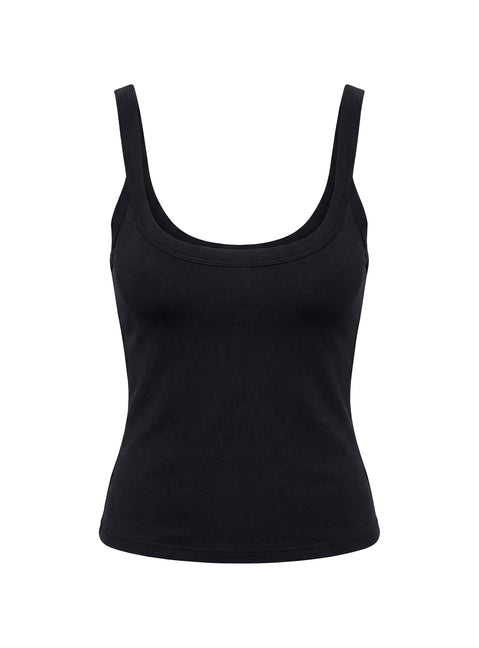 Kasper Cinched Tank Top Black
