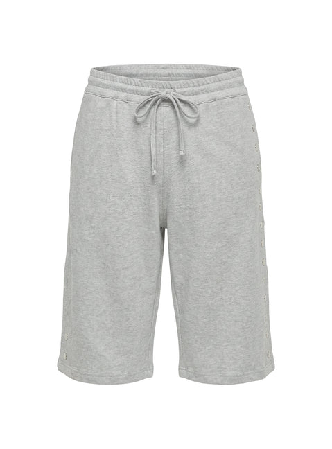 Kether Longline Basketball Studs Short Grey Marle Mid Rise Pants Pants 