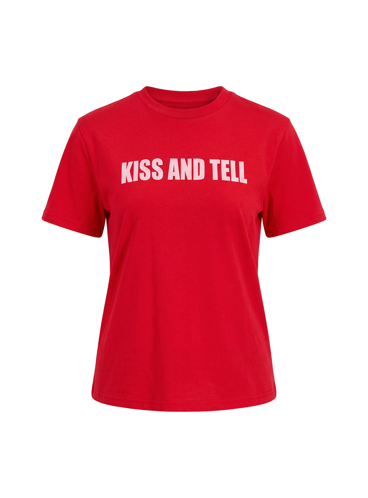 Kiss And Tell Graphic Relaxed Tee Red
