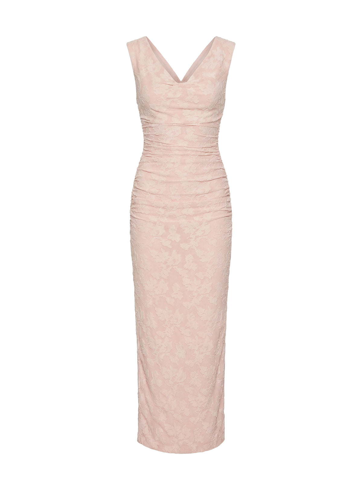 Kristeen Cowl Neck Maxi Dress Blush Pink