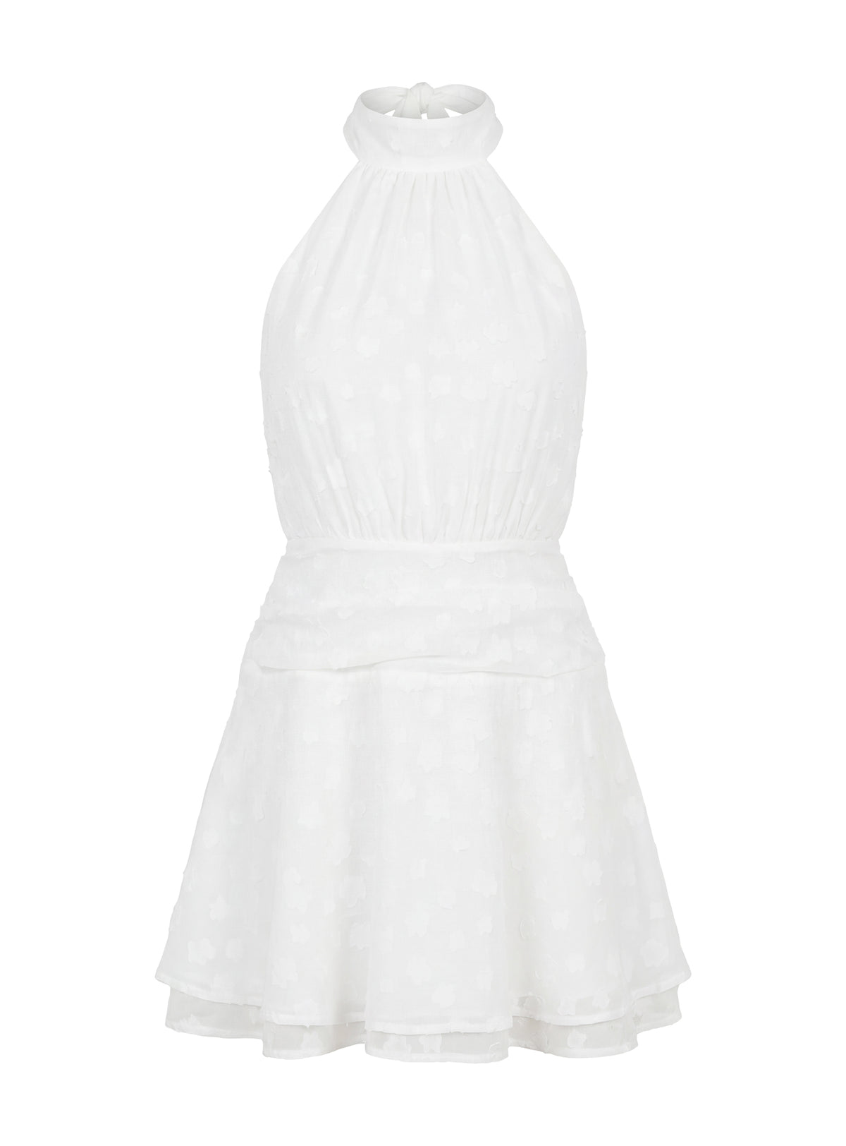 Lucky Ones Halter Mini Dress White